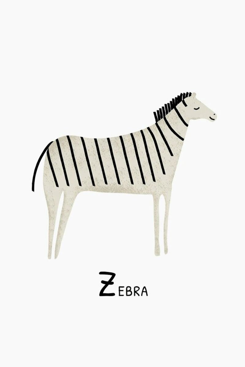 Zebra alluminio dibond da Little Flourishes