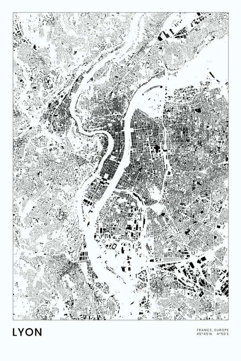 Lyon carta hahnemühle da The Cartography Collection