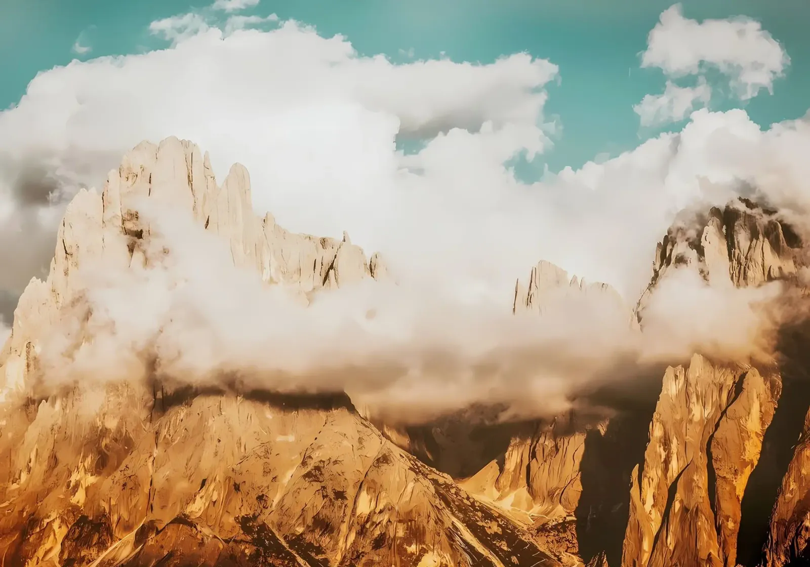 BEWÖLKTE BERGE Hahnemühle von Matthew Katz