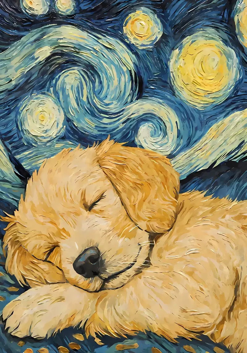 Cucciolo di Golden Retriever pellicola backlit da Adrian Patel