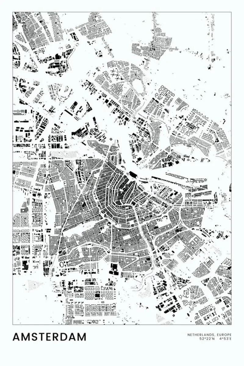 Amsterdam Hahnemühle von The Cartography Collection