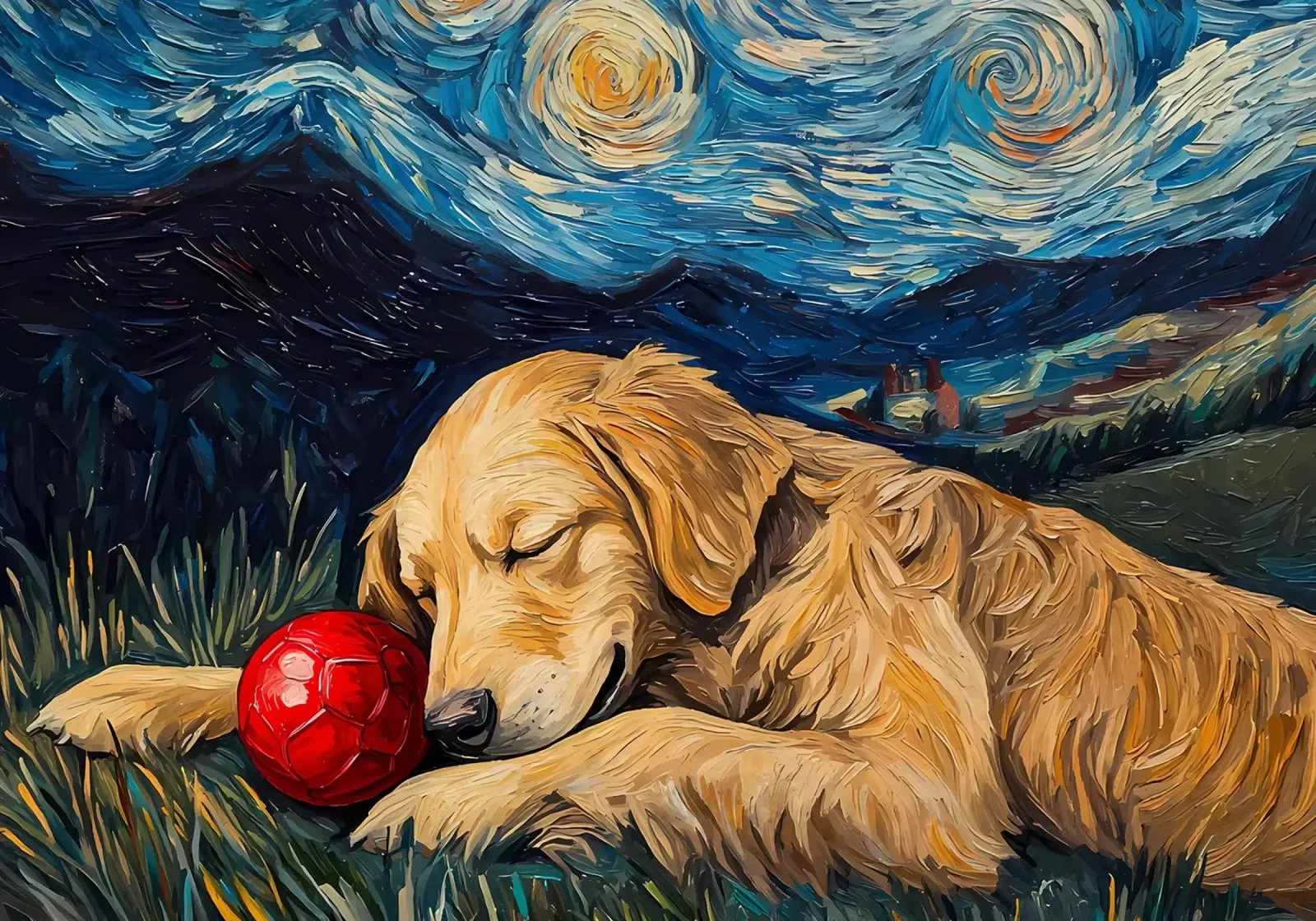 Cane vangogh pellicola backlit da Adrian Patel