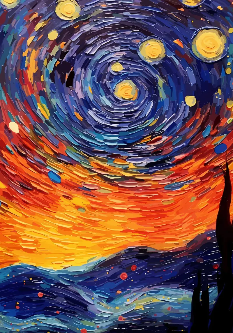 Psychedelic Painting hahnemühle by Adrian Patel
