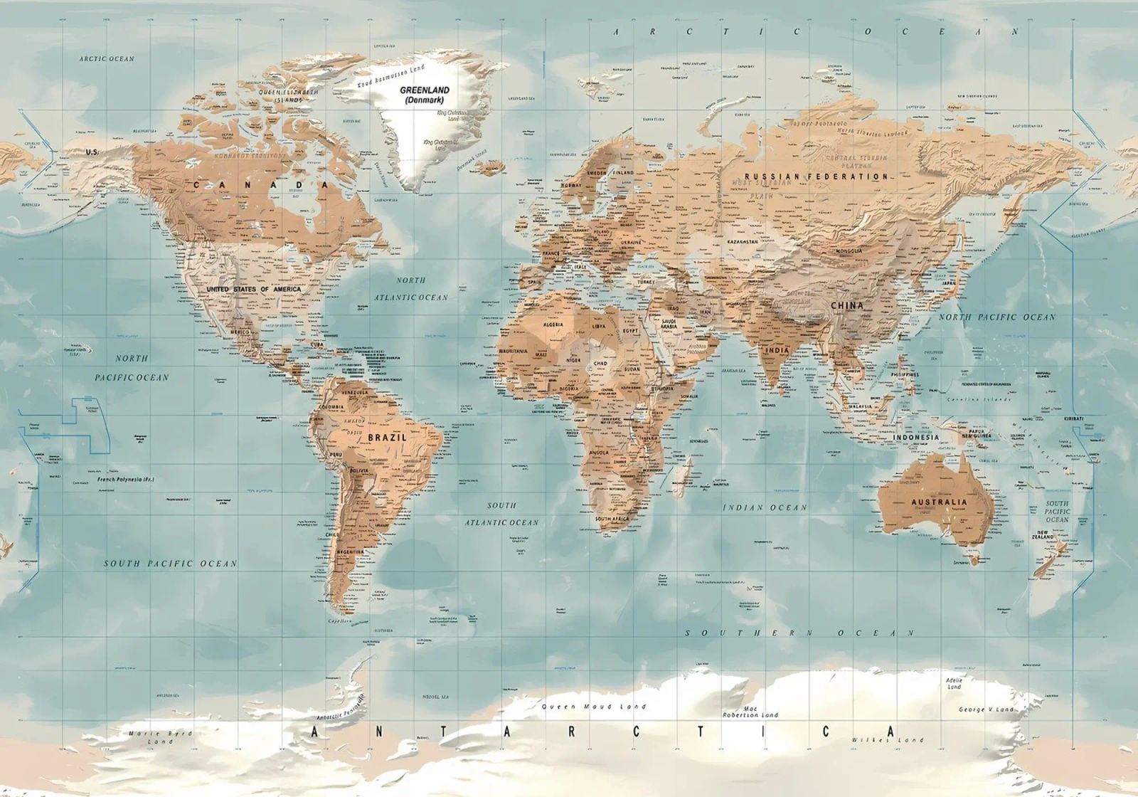 World map poster by Aiden Garcia