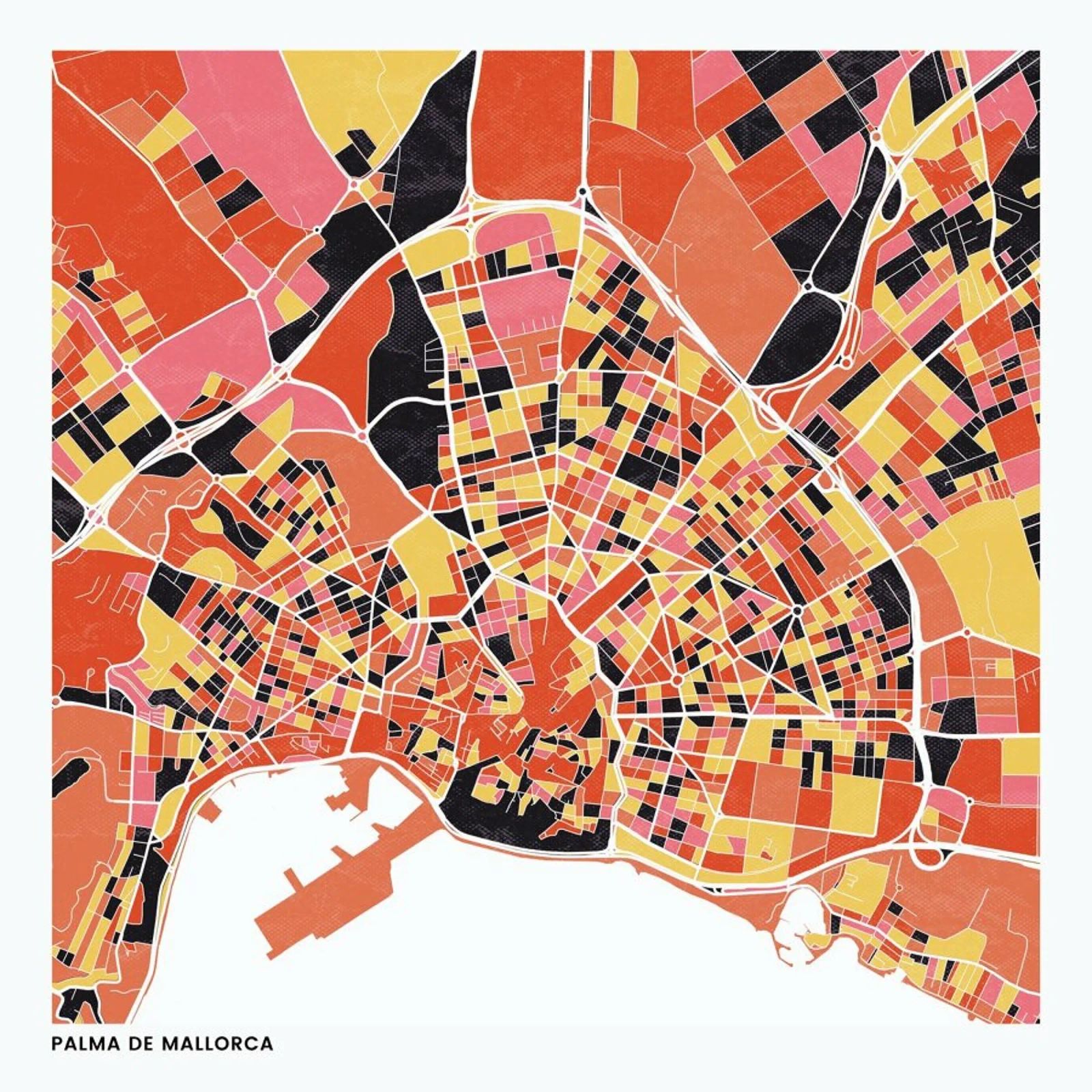 Palma de Mallorca II poster de The Cartography Collection