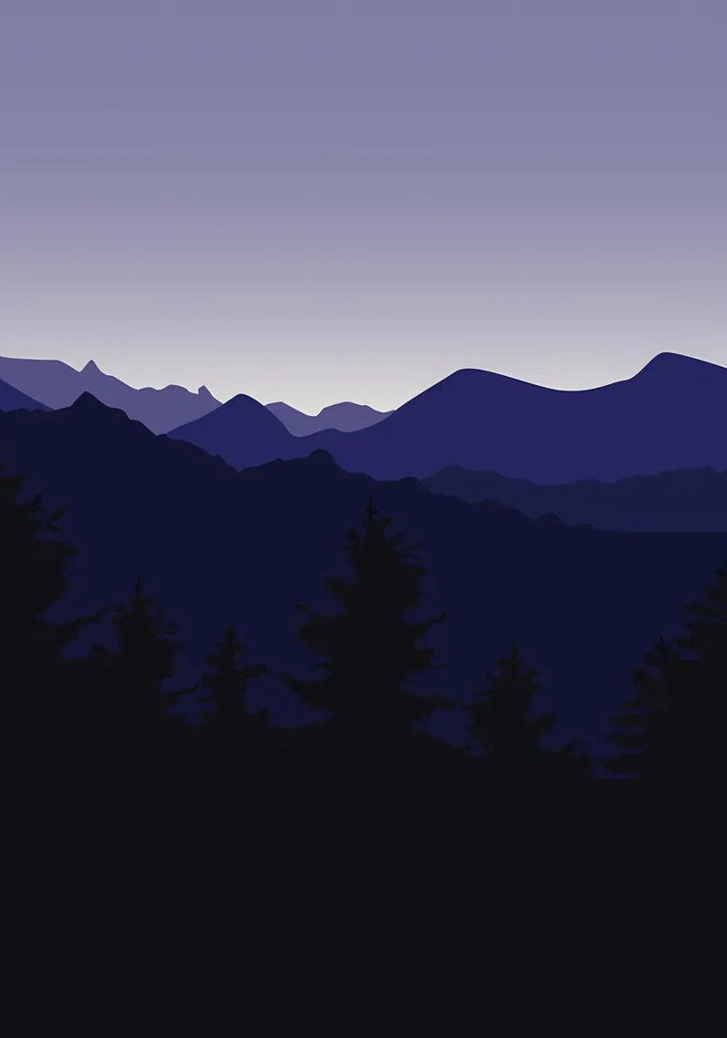 Notte in montagna pellicola backlit da Bartosz Powalka