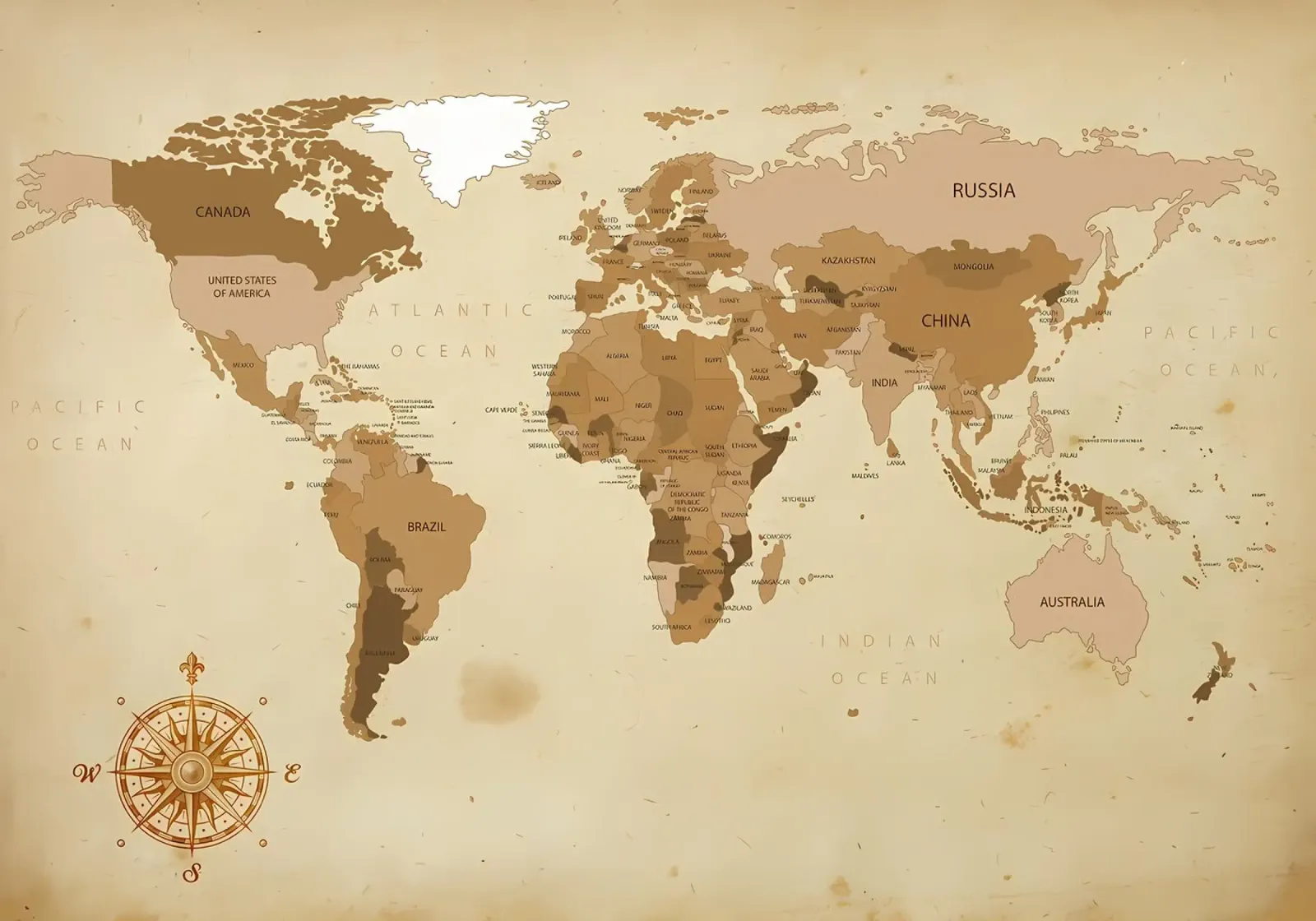 mappa del mondo pellicola backlit da Aiden Garcia