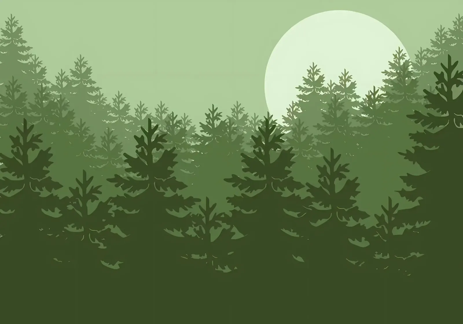 Foresta Natura poster con telaio in legno da Bartosz Powalka