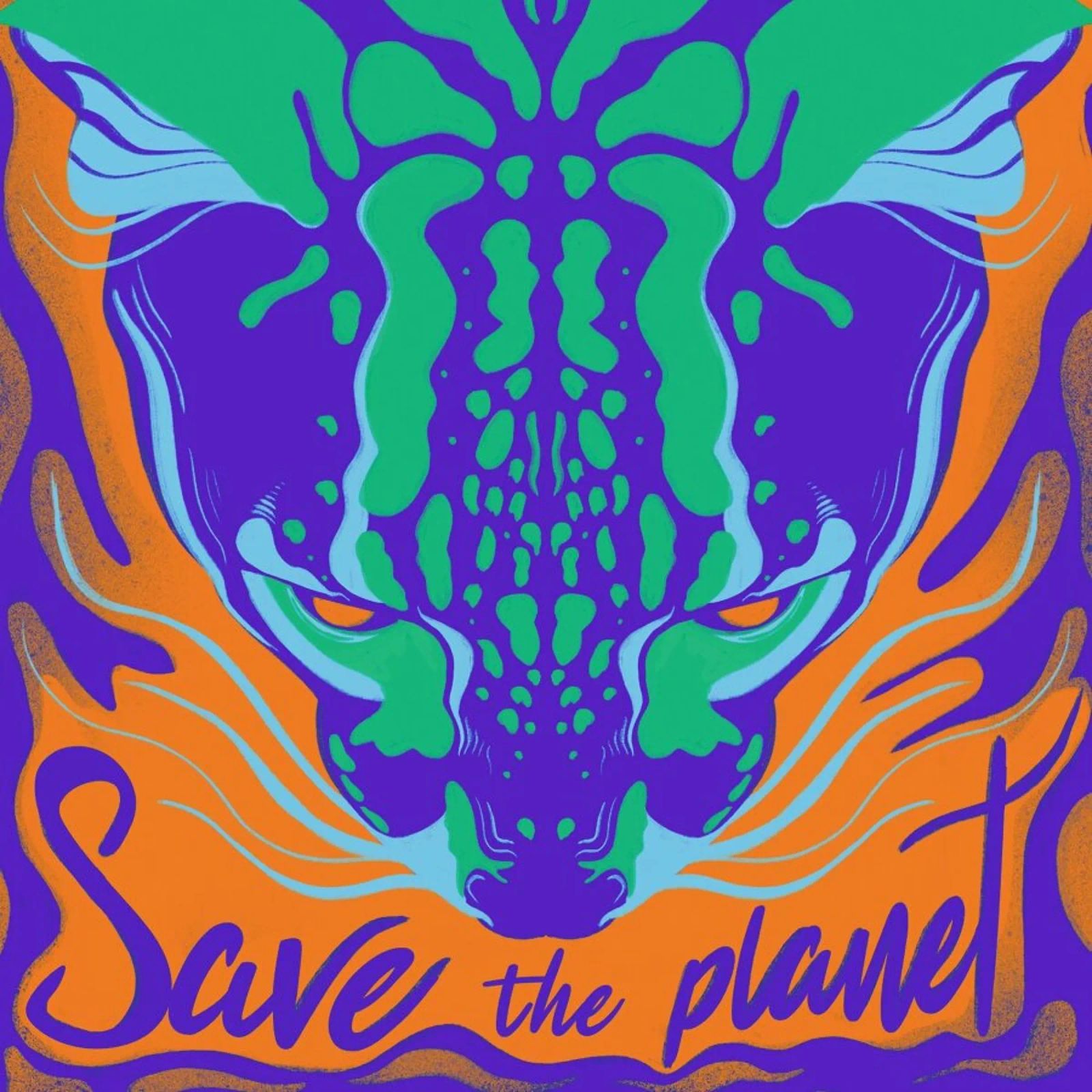 Save the Planet pellicola backlit da Kika illu