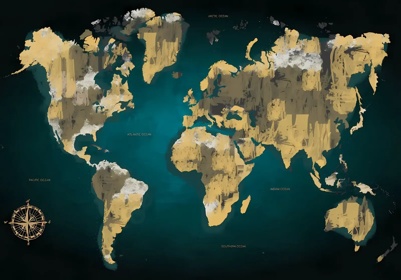mappa del mondo 1 pellicola backlit da Aiden Garcia