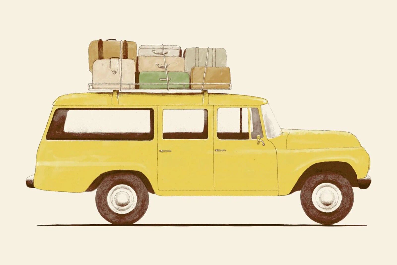 Summer Car Print poster by Florent Bodart