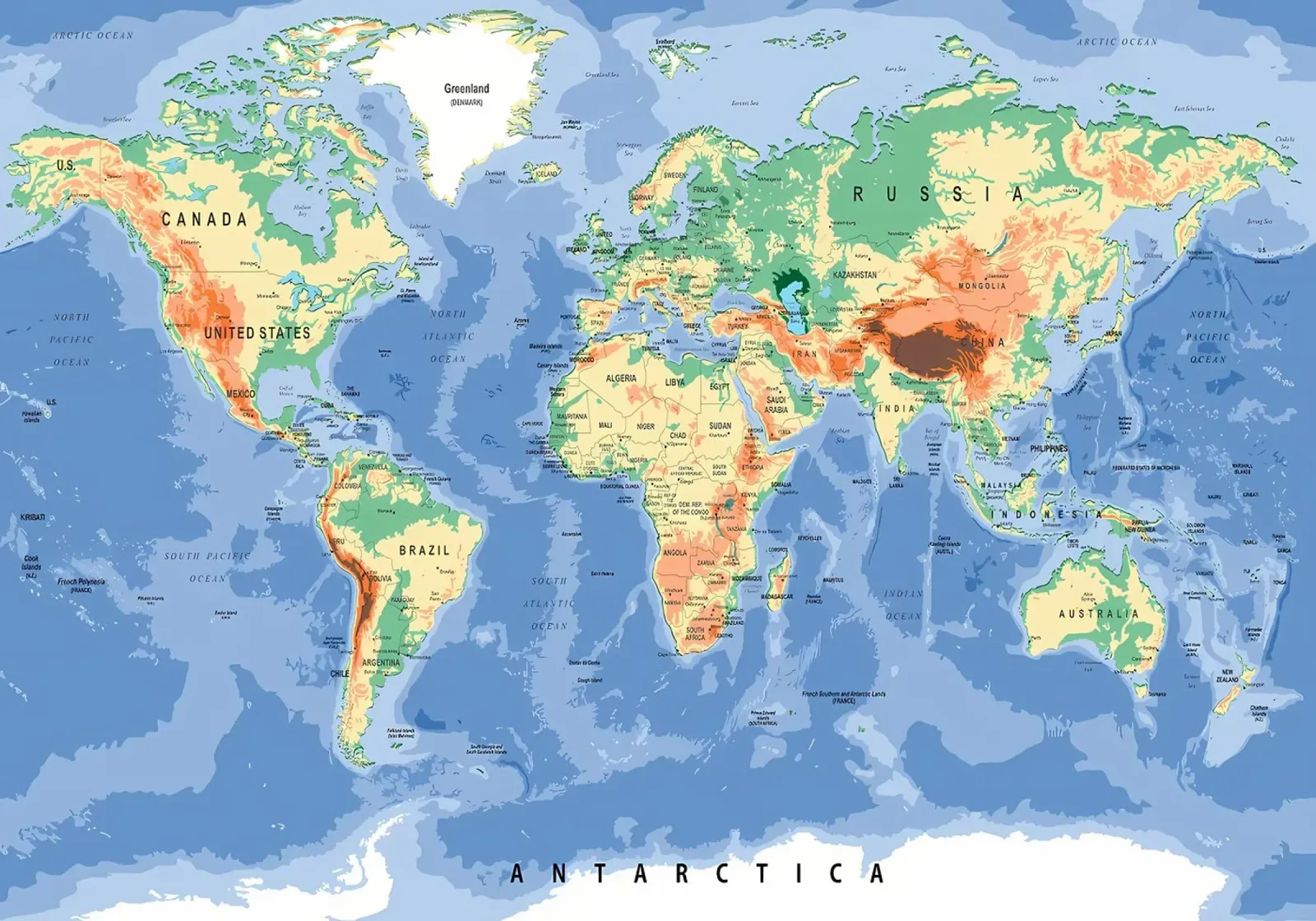 Carte du monde hahnemühle de Aiden Garcia
