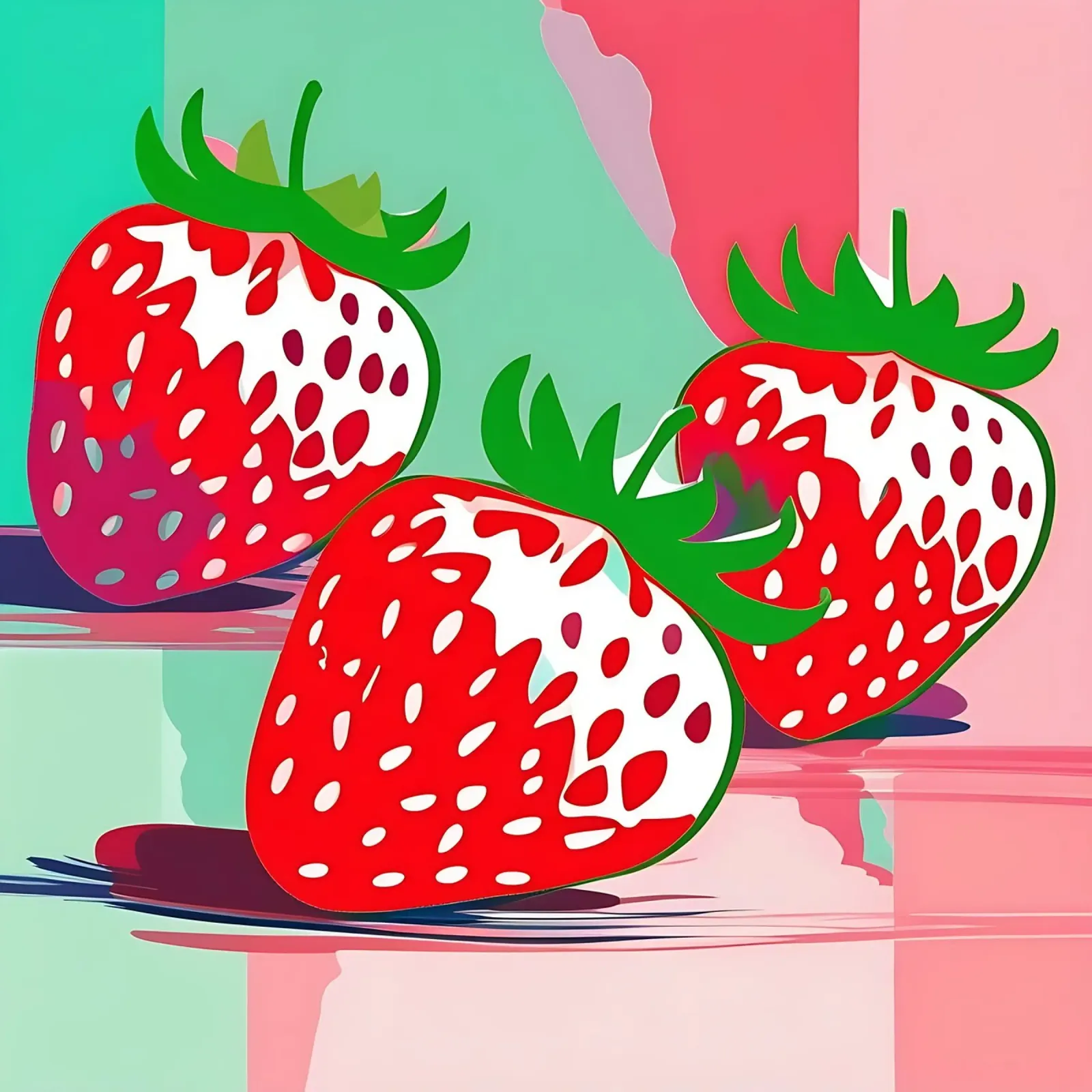 Fragole_stile_A_1 pellicola backlit da Pink- und LoveArt by LK