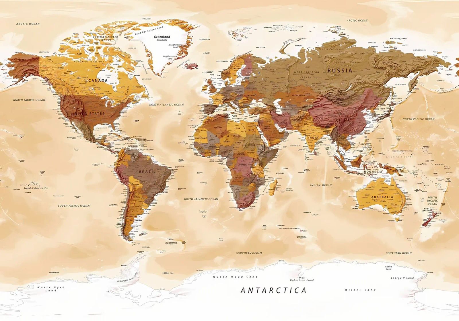 Political Map of the World poster by Aiden Garcia