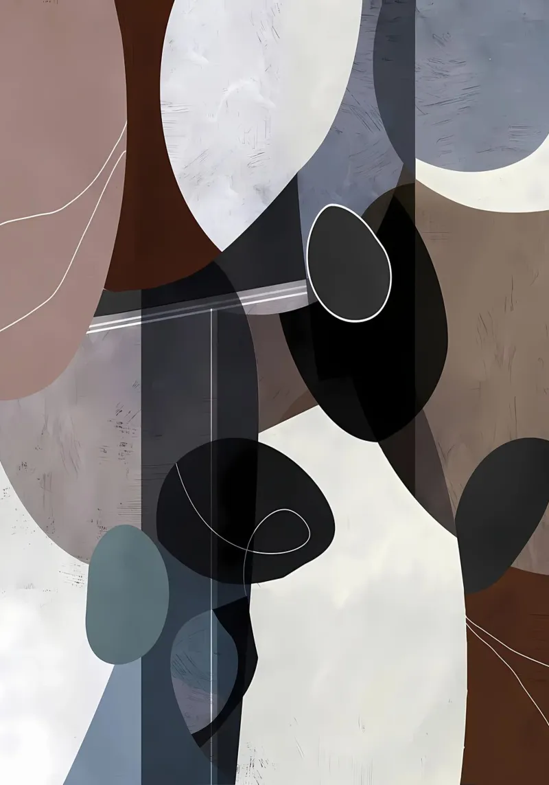 Modern abstract 89 backlit folie van Aiden Garcia