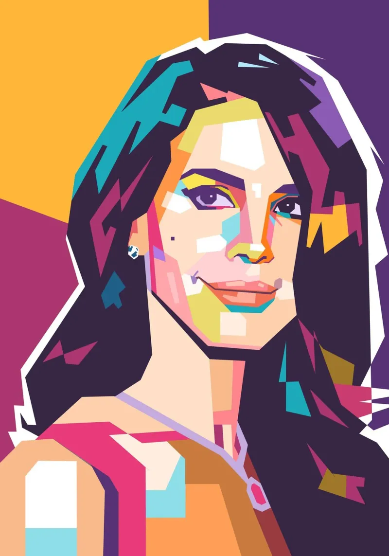 Lana Del Rey pop art portrait backlit film by Hantamrata