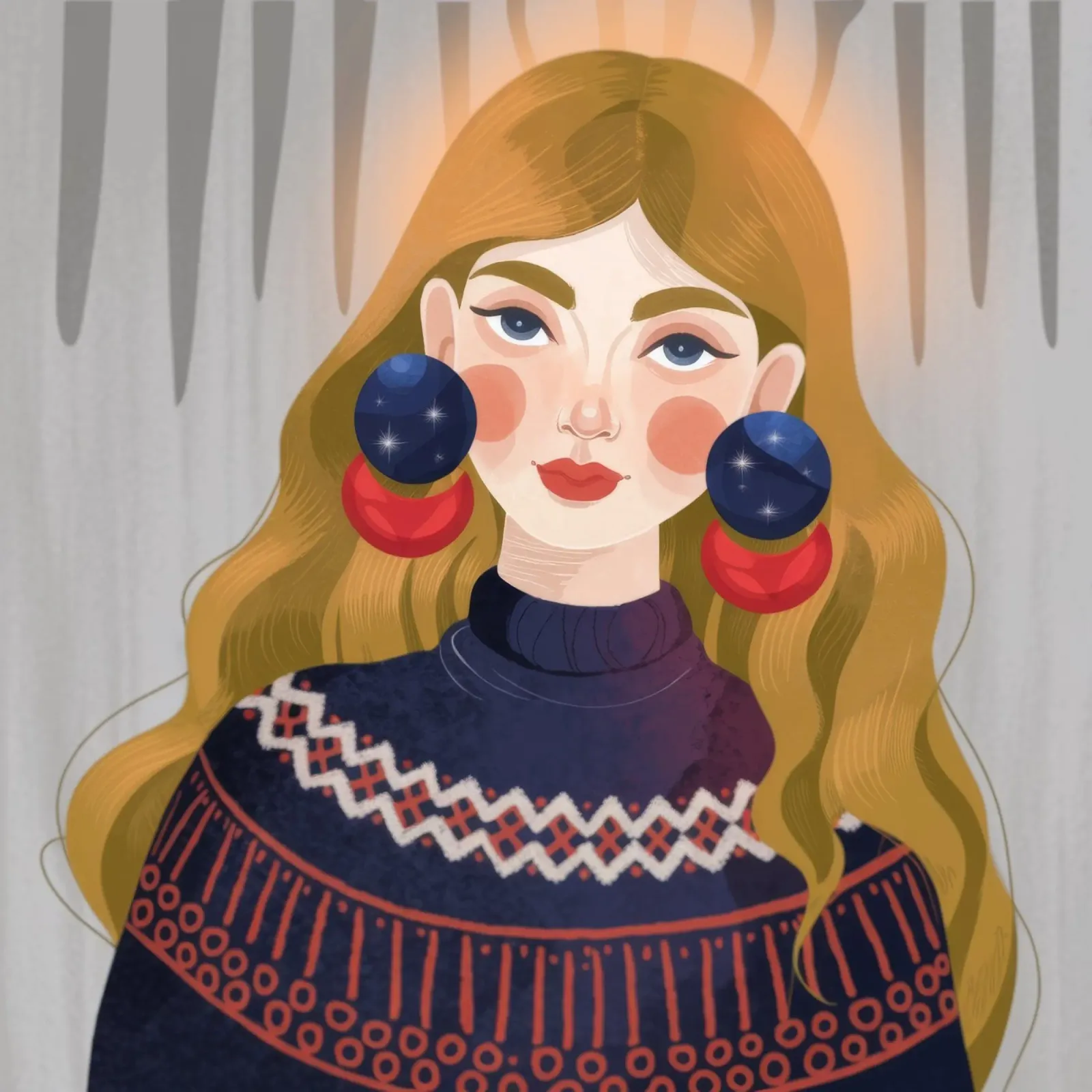 Nordic Elegance Portrait canvas by Lumina Vision