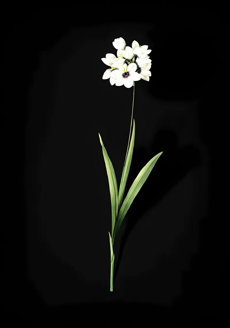 Ixia Maculata d'epoca pellicola backlit da Nicholas Campbell