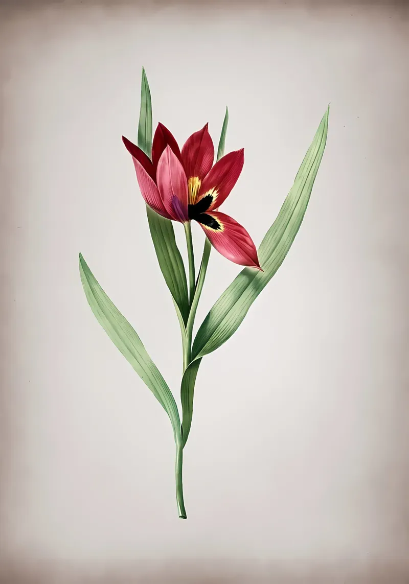 Tulipa Oculus Colis pellicola backlit da Nicholas Campbell