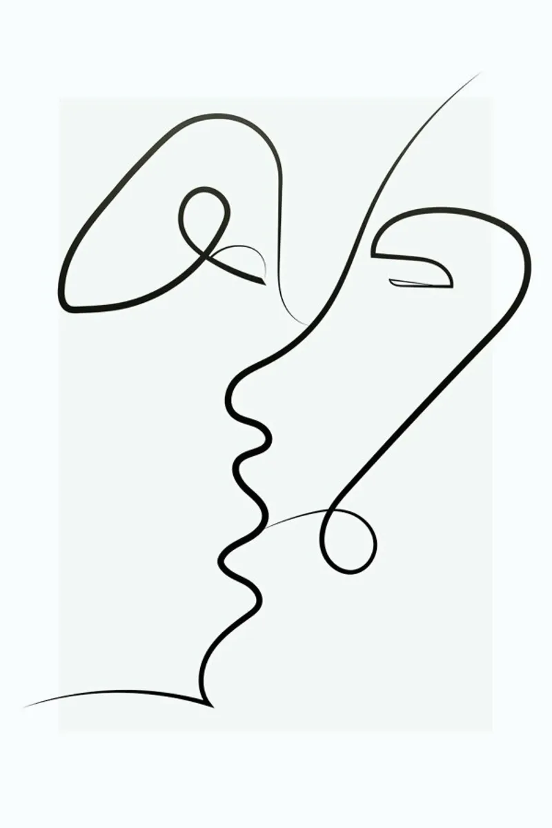 Kissed poster con telaio in plastica da Graphite