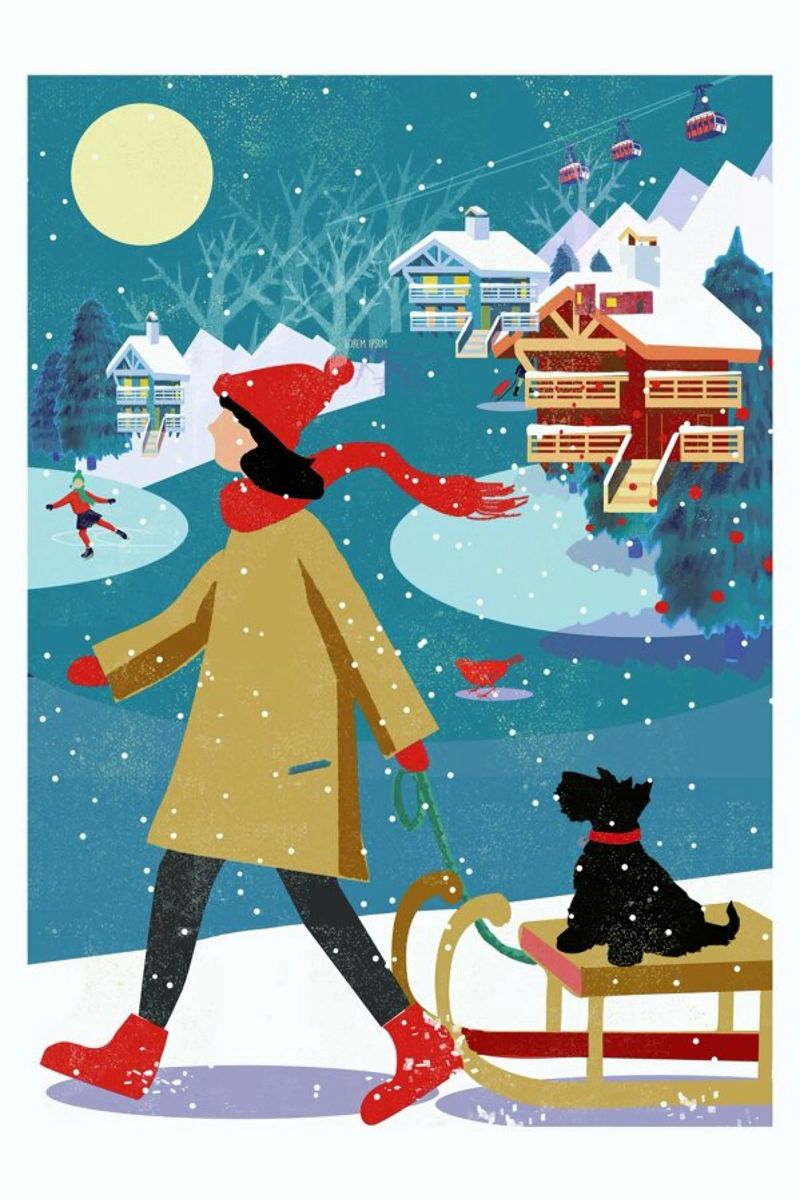 Winter Walk Poster von Rocket68