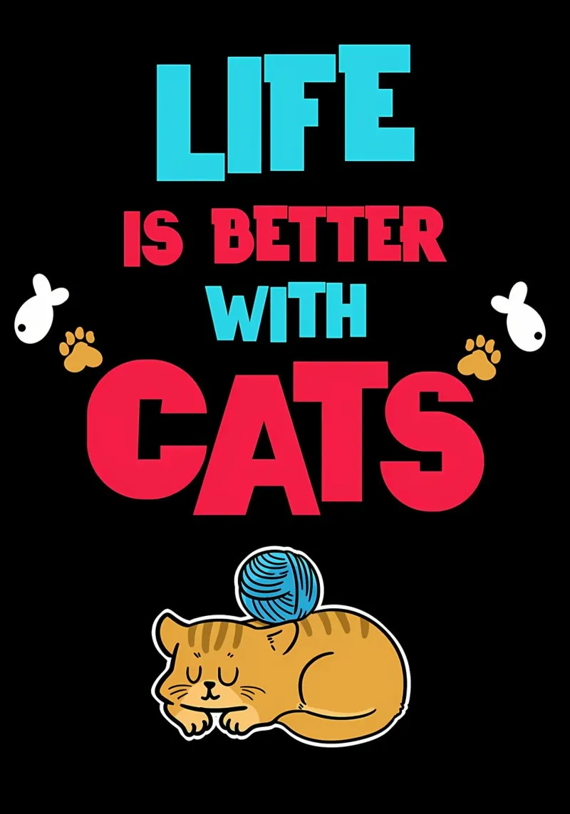 Vivere meglio con i gatti Gatto carta hahnemühle da Bartosz Powalka