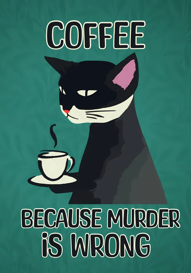 L'omicidio del caffè per gatti è sbagliato pellicola backlit da Bartosz Powalka