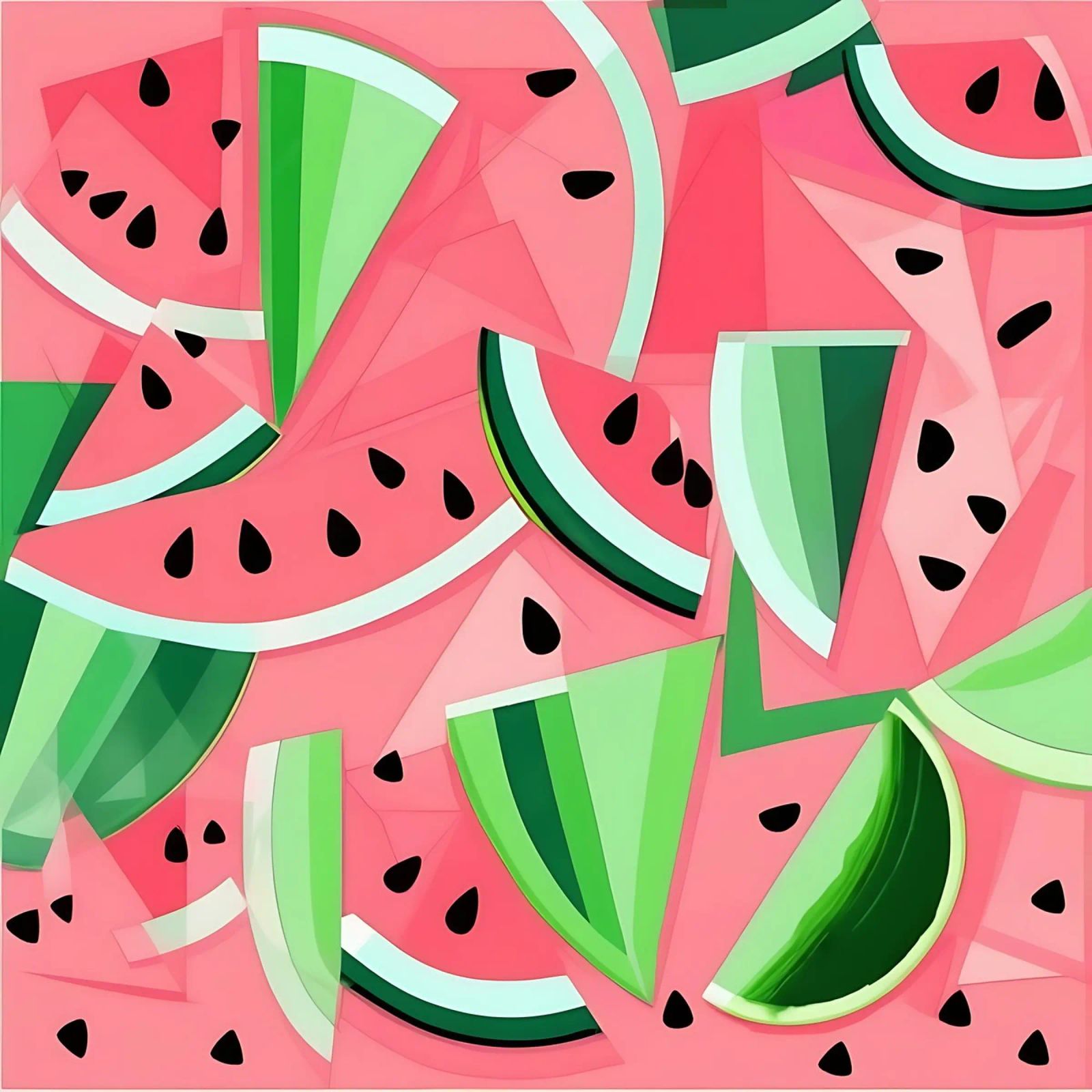 Watermelon_Style_A_1 poster by Pink- und LoveArt by LK