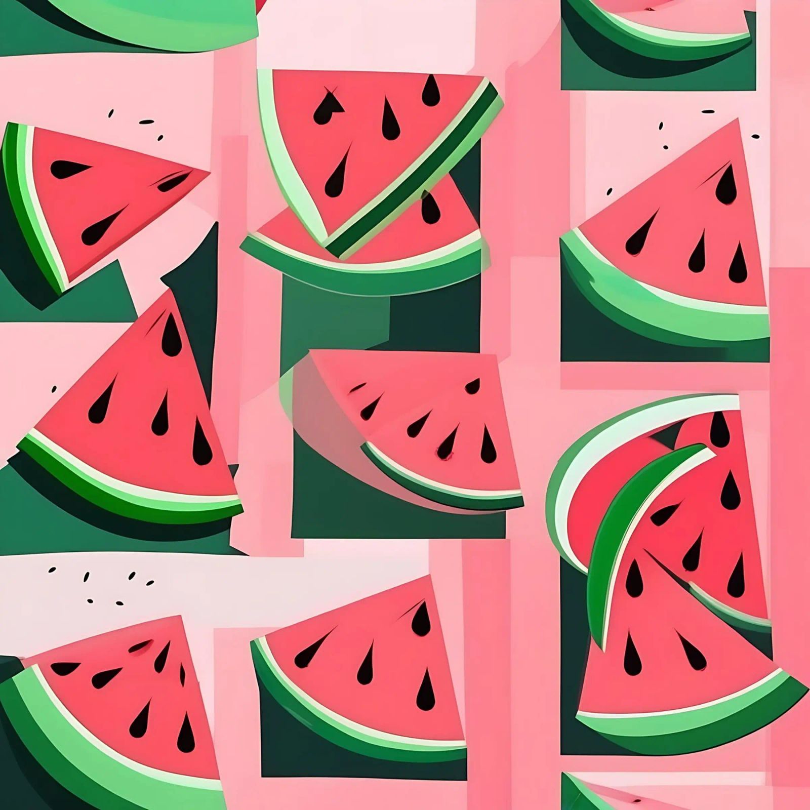Watermelon_Style_A_2 poster by Pink- und LoveArt by LK