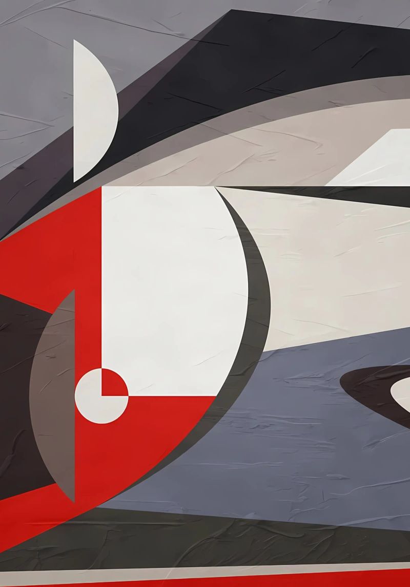 GEOMETRIC ABSTRACT 563B1 poster by Aiden Garcia