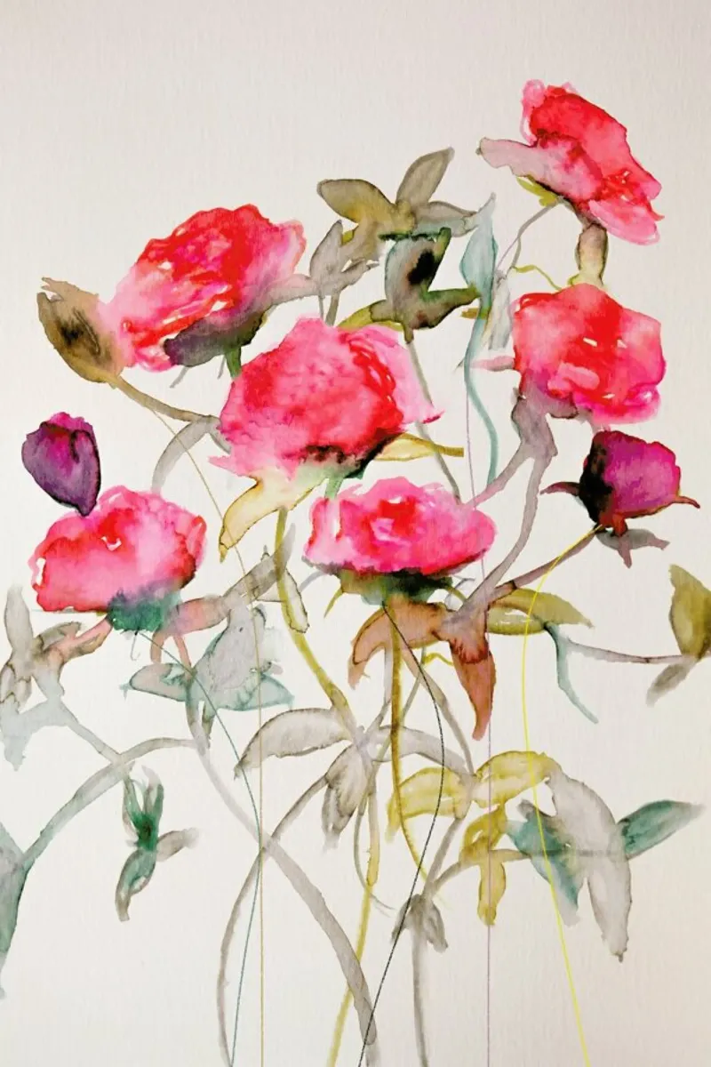 Rosa pellicola backlit da Leigh Viner