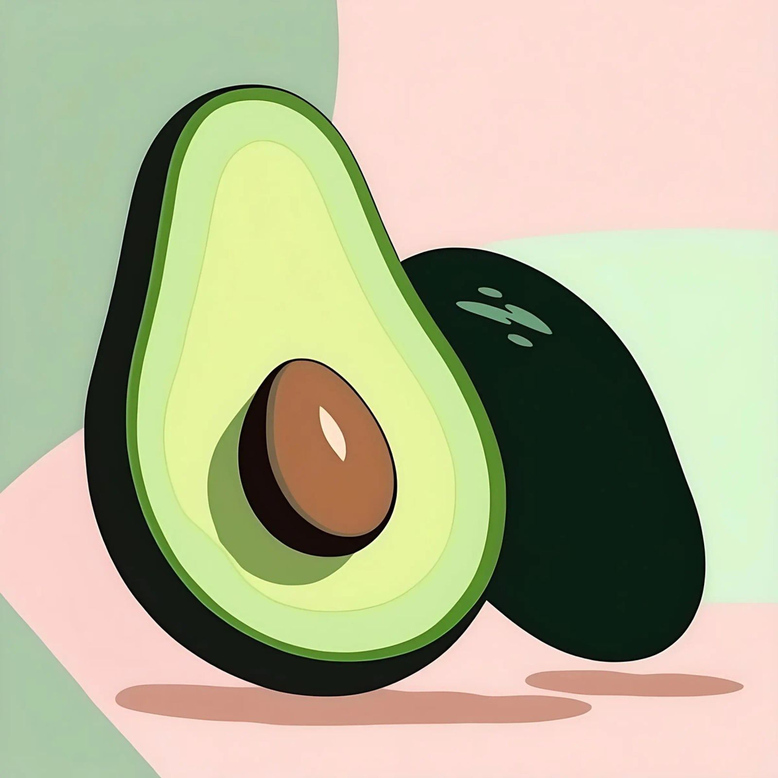 Avocado_Stil_A_1 poster by Pink- und LoveArt by LK
