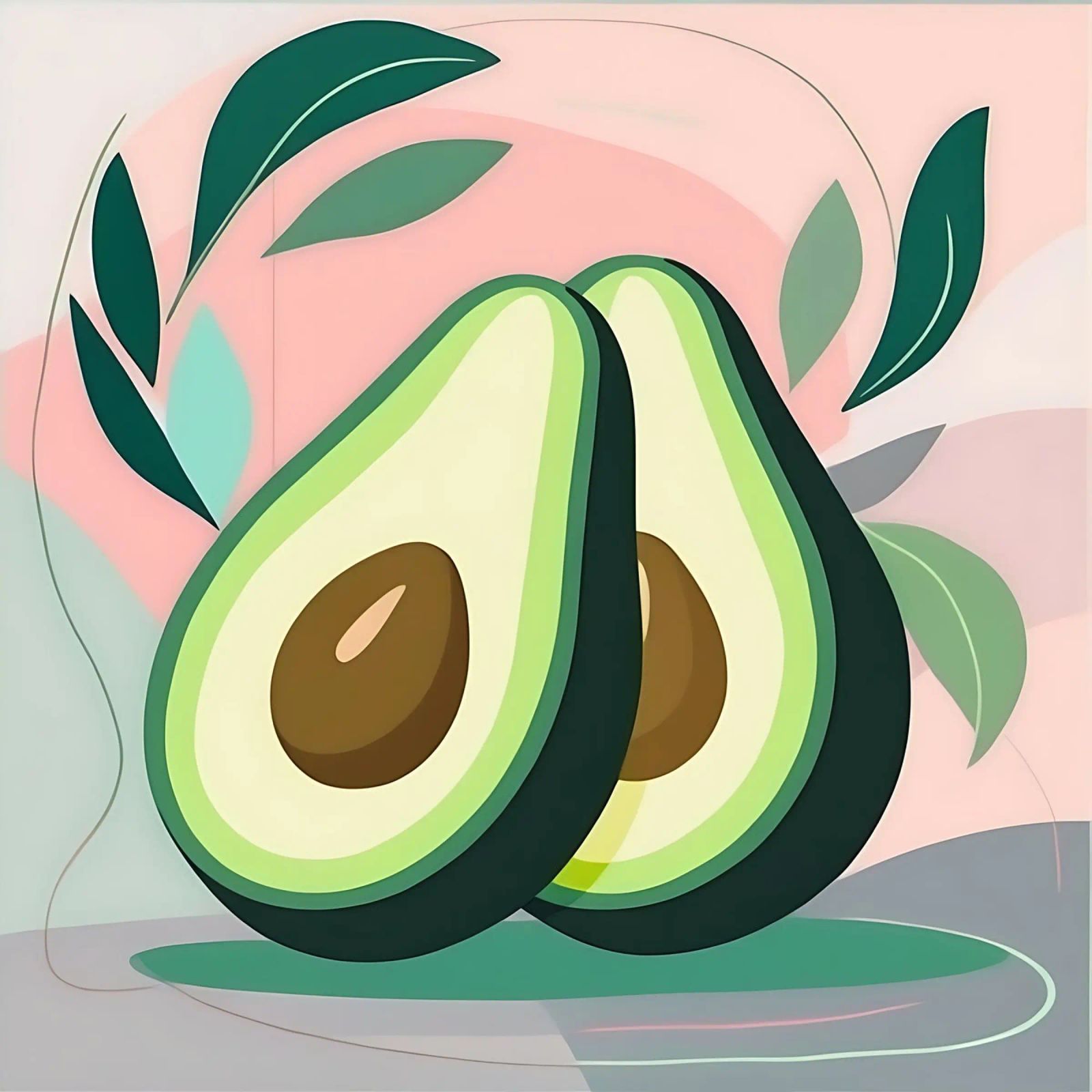 Avocado_Stil_A_2 poster by Pink- und LoveArt by LK