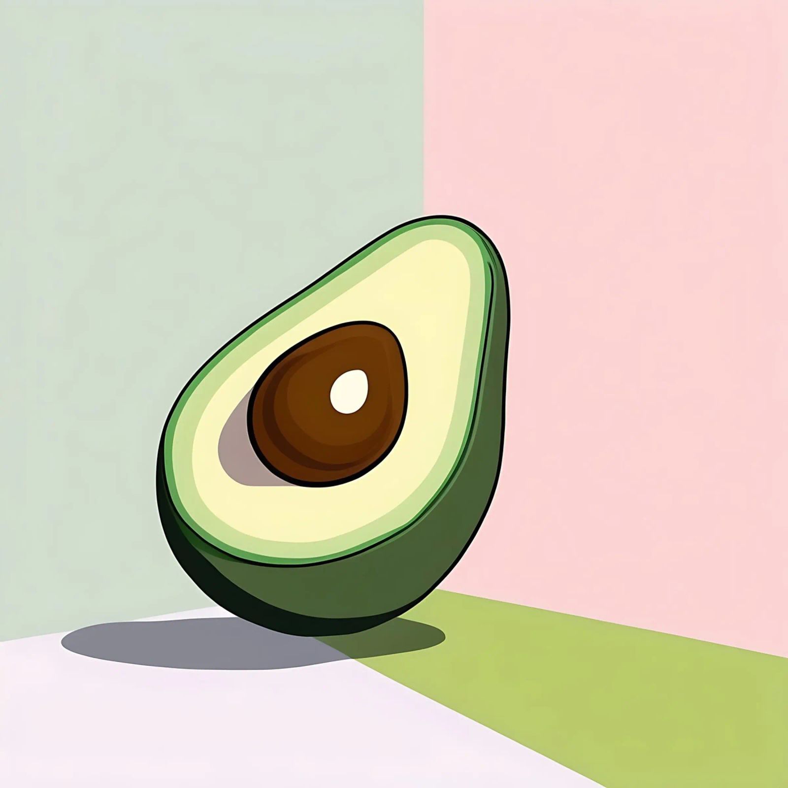 Avocado_Stil_A_3 poster by Pink- und LoveArt by LK