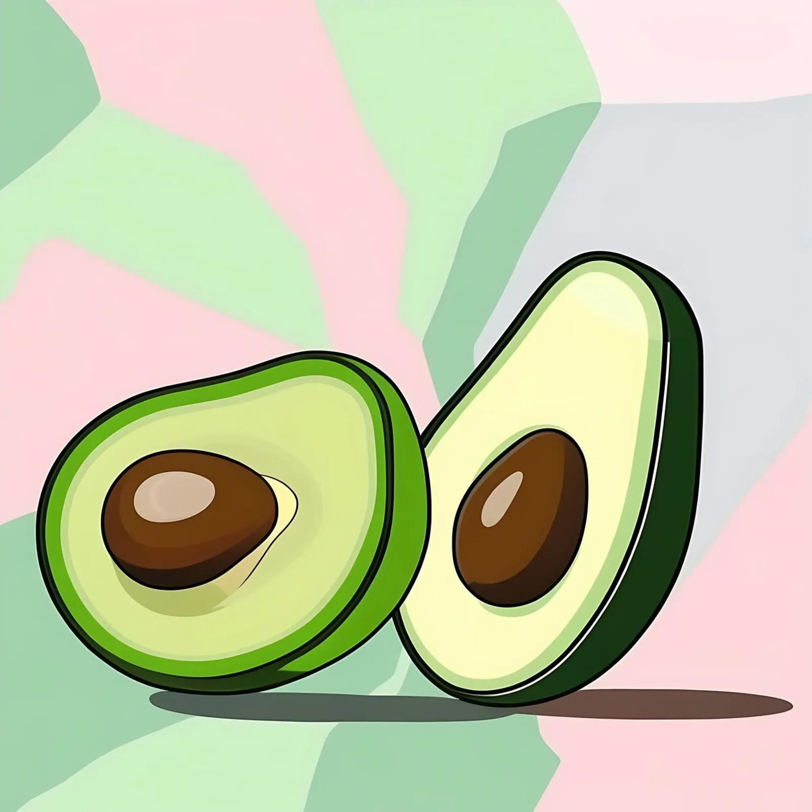 Avocado_Stil_A_5 pellicola backlit da Pink- und LoveArt by LK
