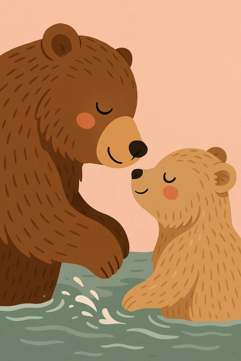 Una simpatica famiglia di orsi plexiglass da Tiny Tails & Stripes