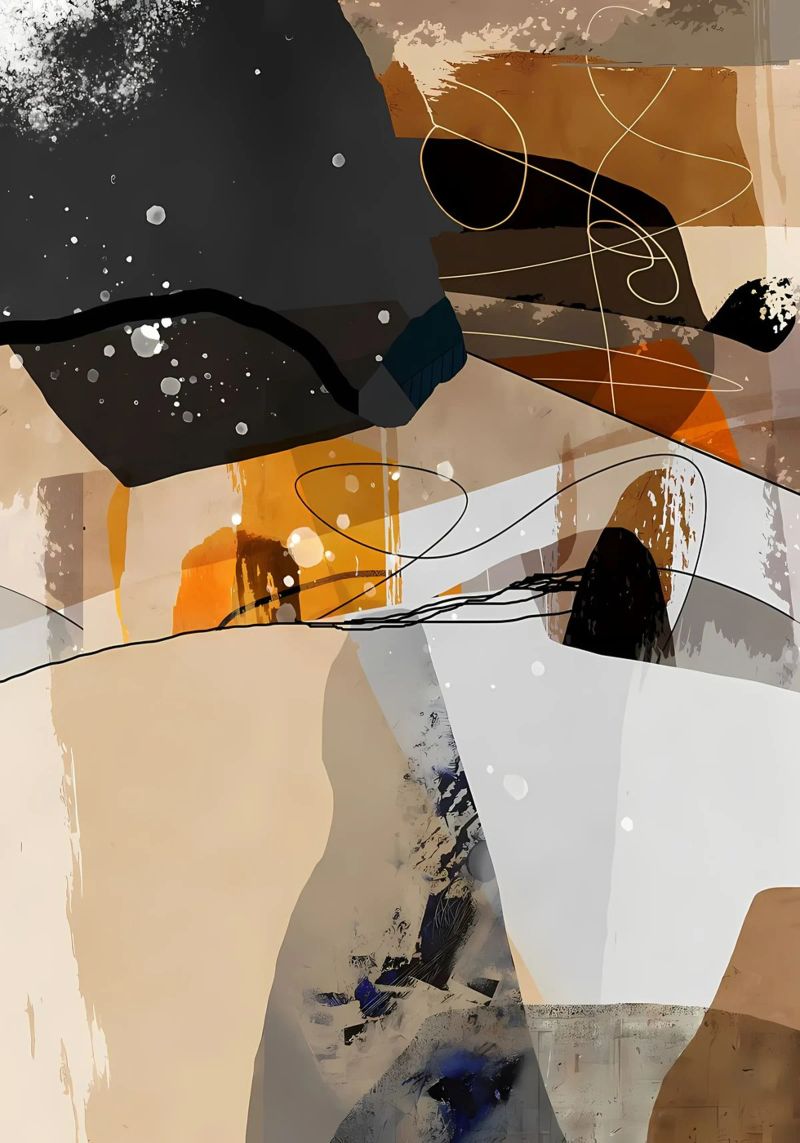 Modern abstract 57 acrylic glass by Aiden Garcia