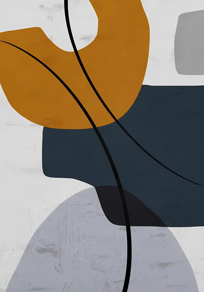 GEOMETRIC ABSTRACT SHAPES canvas by Aiden Garcia