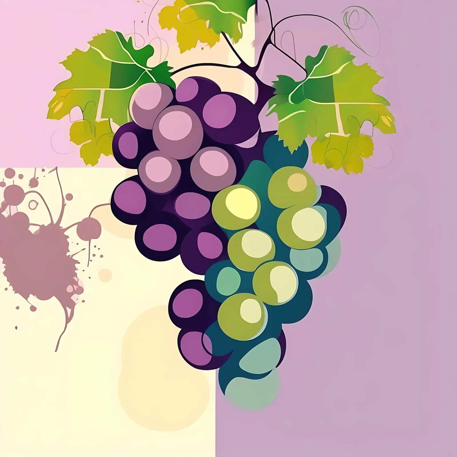 Grapes_style_A_3 backlit film by Pink- und LoveArt by LK