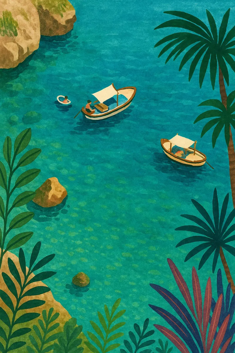 Amalfi Boat Scene carta hahnemühle da Aquarevo