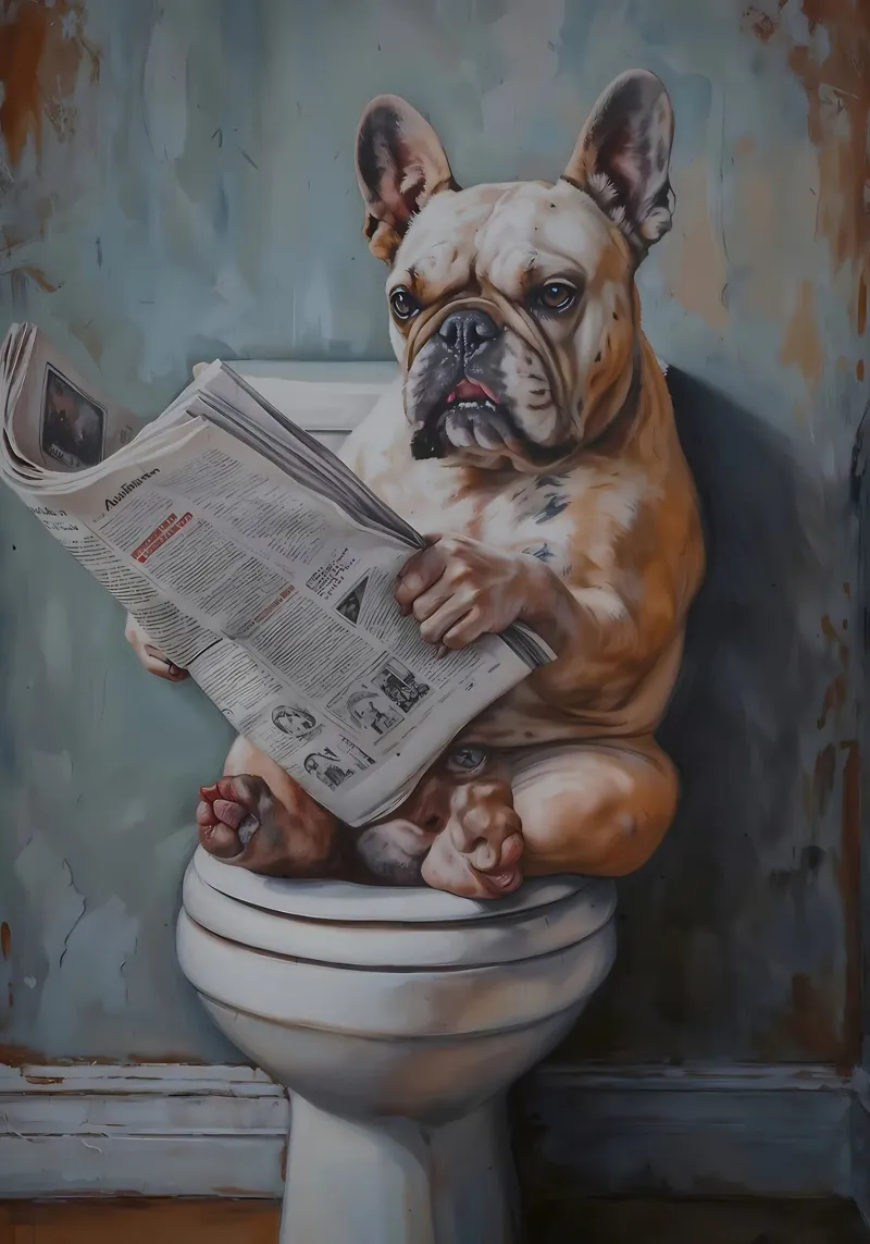 il cane va in bagno pellicola backlit da Adrian Patel