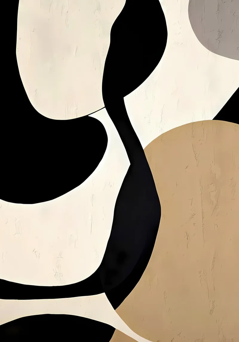 Beige Abstract Painting forex plate by Aiden Garcia