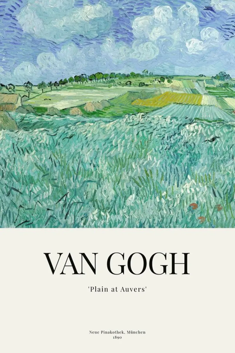 van Gogh - Plain of Auvers pellicola backlit da ARTOTHEK