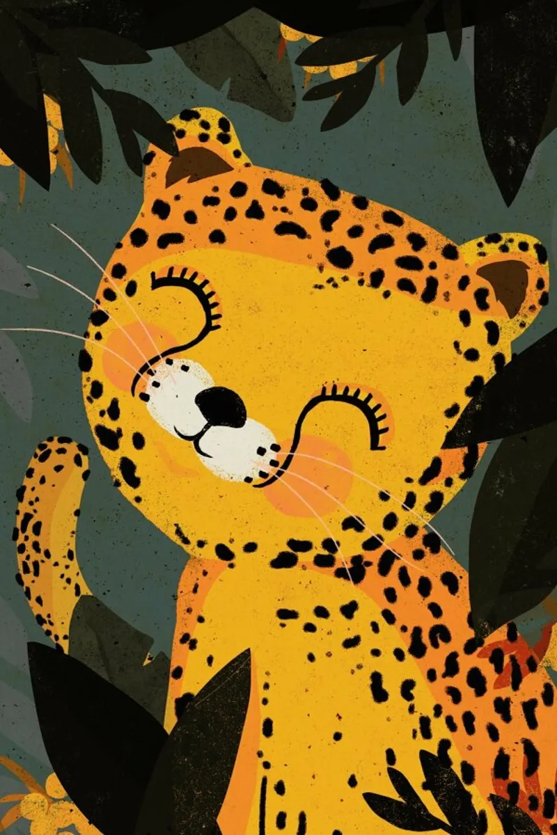 Young Leopard pellicola backlit da treechild