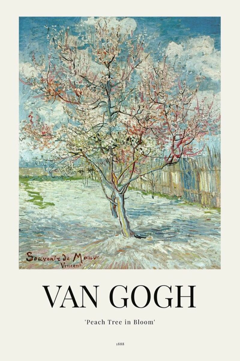 van Gogh - Peach Tree in Bloom Poster von ARTOTHEK