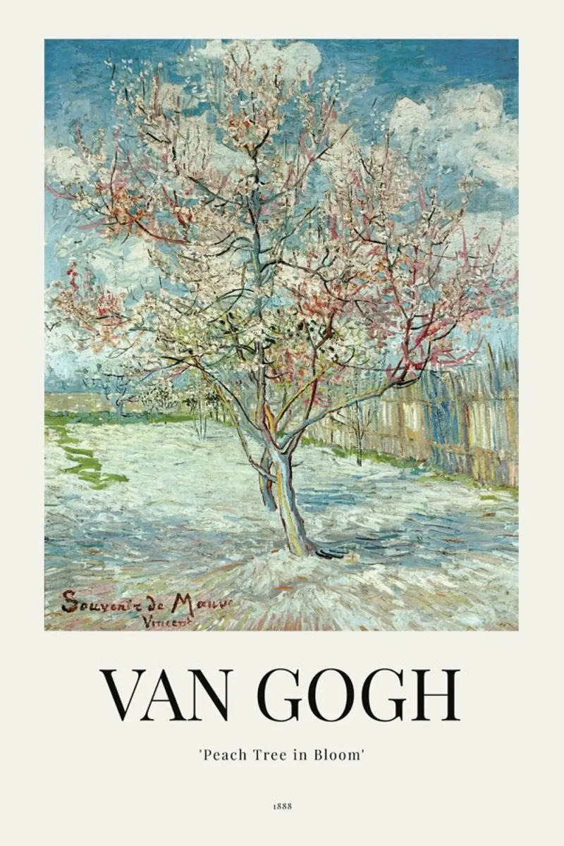 van Gogh - Peach Tree in Bloom pellicola backlit da ARTOTHEK