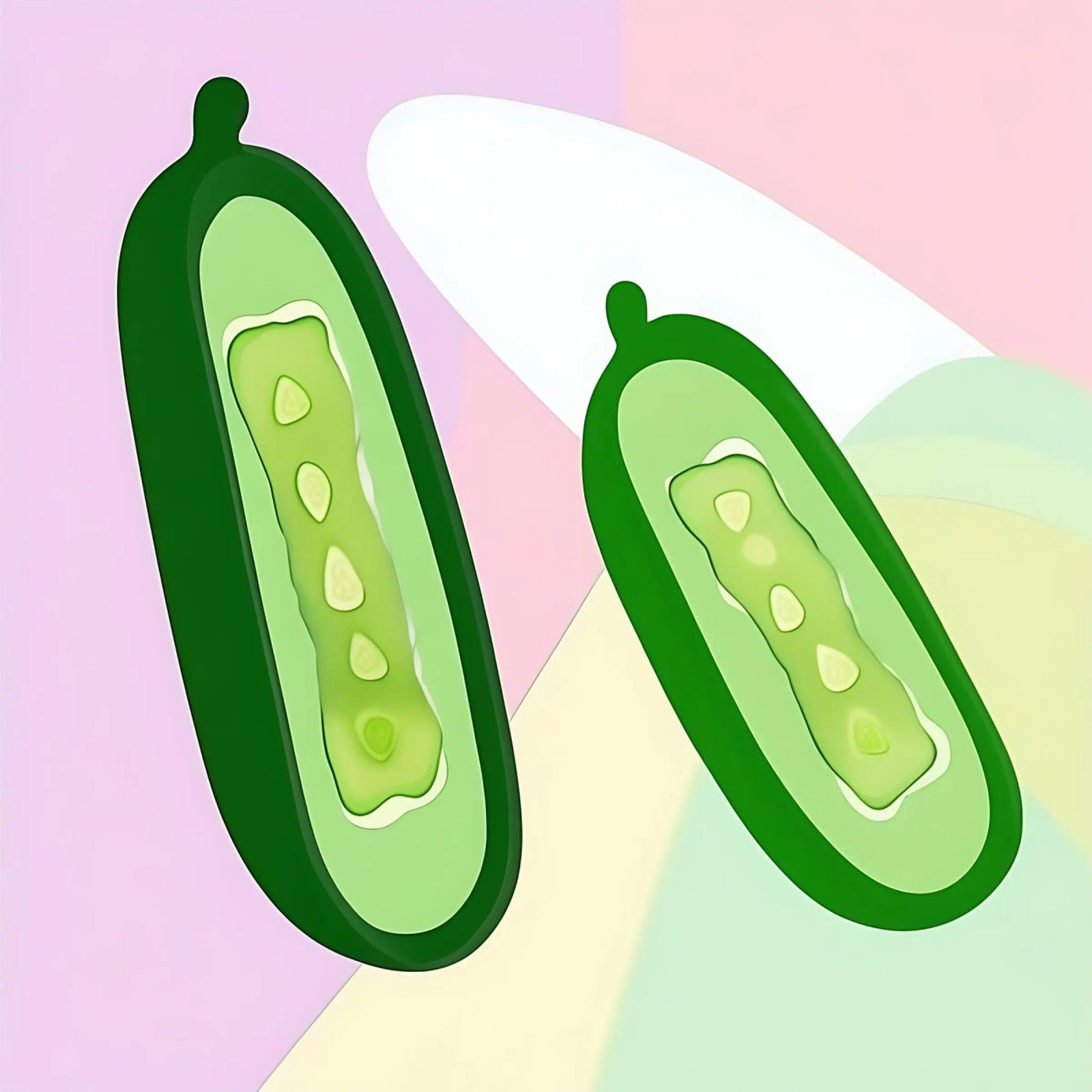 Cucumber_Style_A_2 poster by Pink- und LoveArt by LK