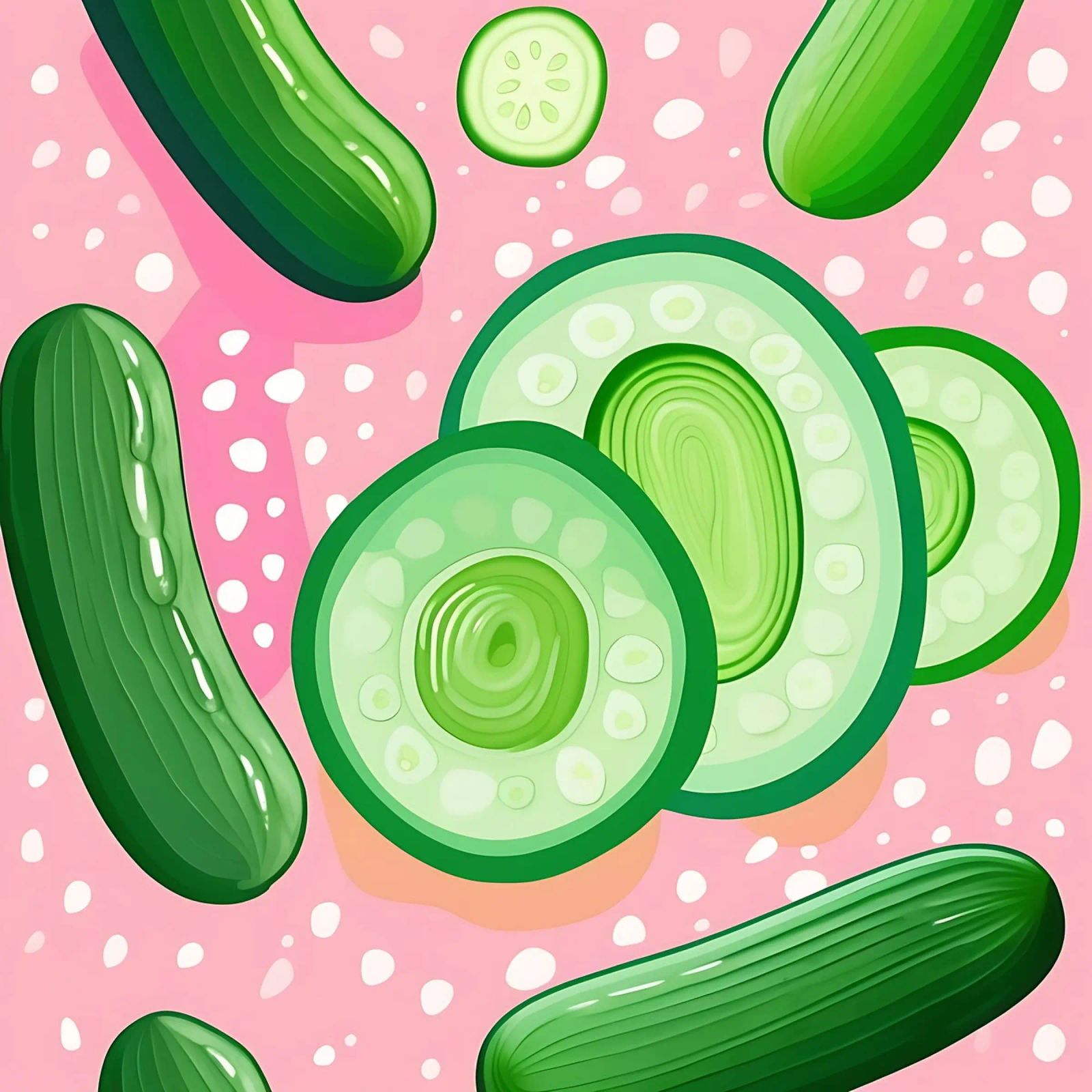 Cucumber_Style_A_4 poster by Pink- und LoveArt by LK