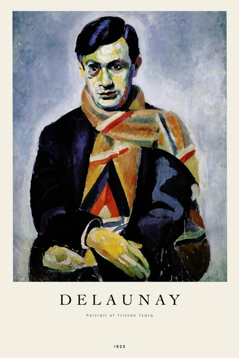 Delaunay - Portrait of Tristan Tzara pellicola backlit da ARTOTHEK