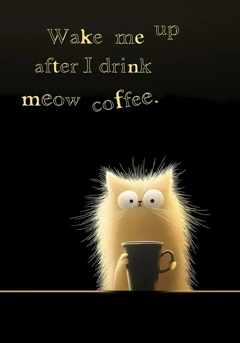 Dopo il mio caffè Cat pellicola backlit da Bartosz Powalka